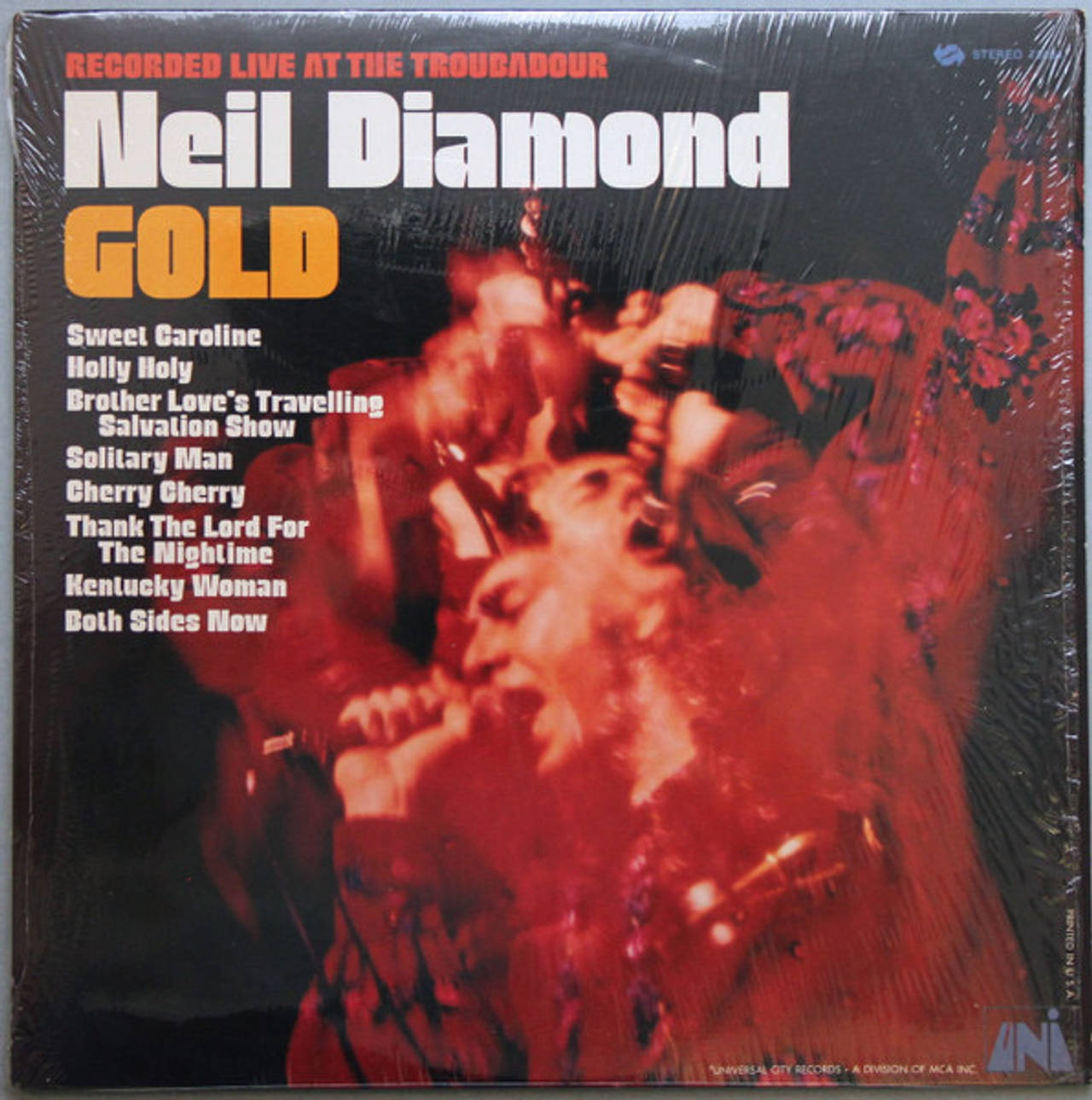 Neil Diamond Gold Vinyl Record 