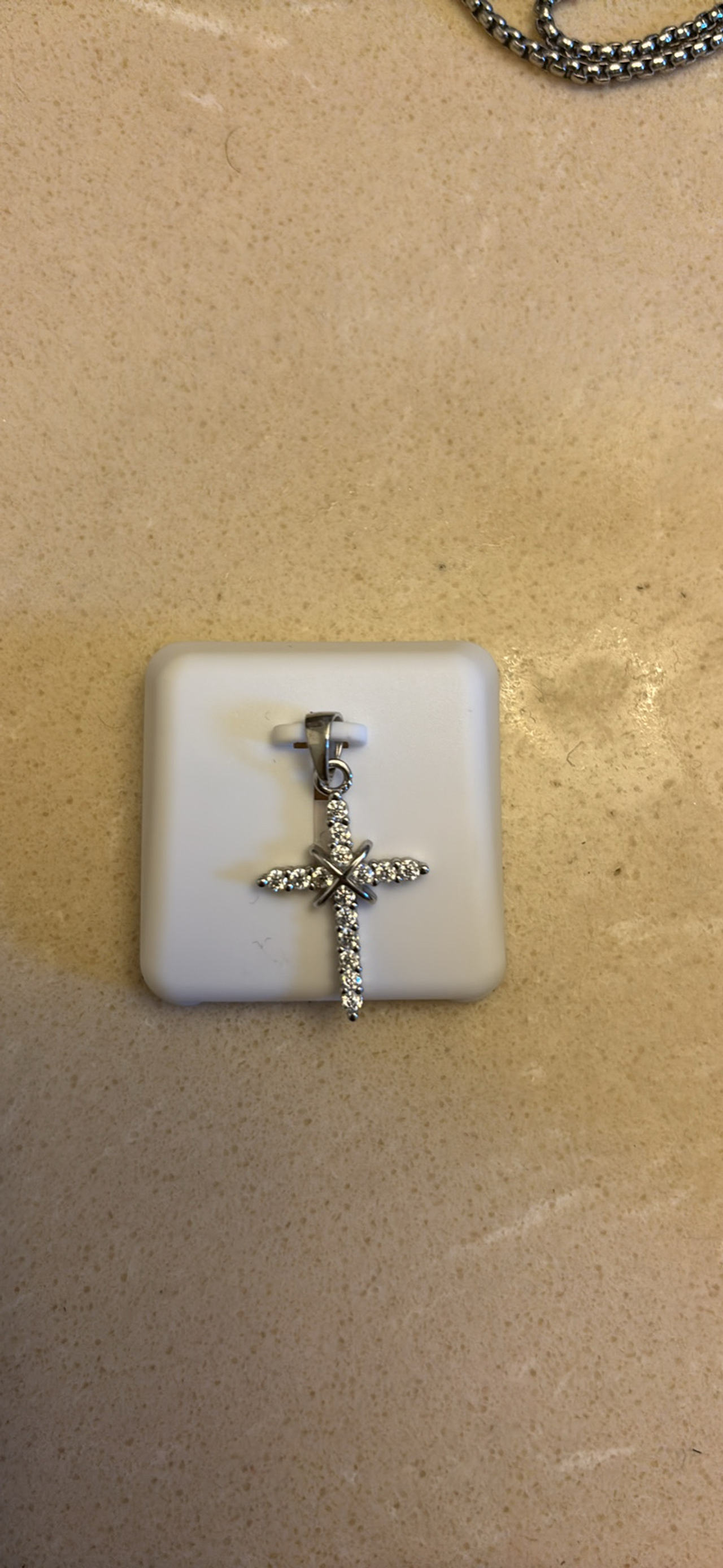 Moissanite Cross Pendant