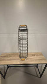 Vintage Metal Basket with Wood Handles ($30) - Image 3