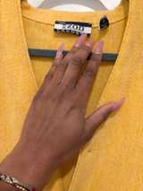 Lacoste Yellow Cardigan Sweater - Image 3