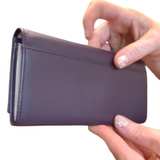 Salvatore Ferragamo Miss Vara Wallet Blue Leather - Image 4