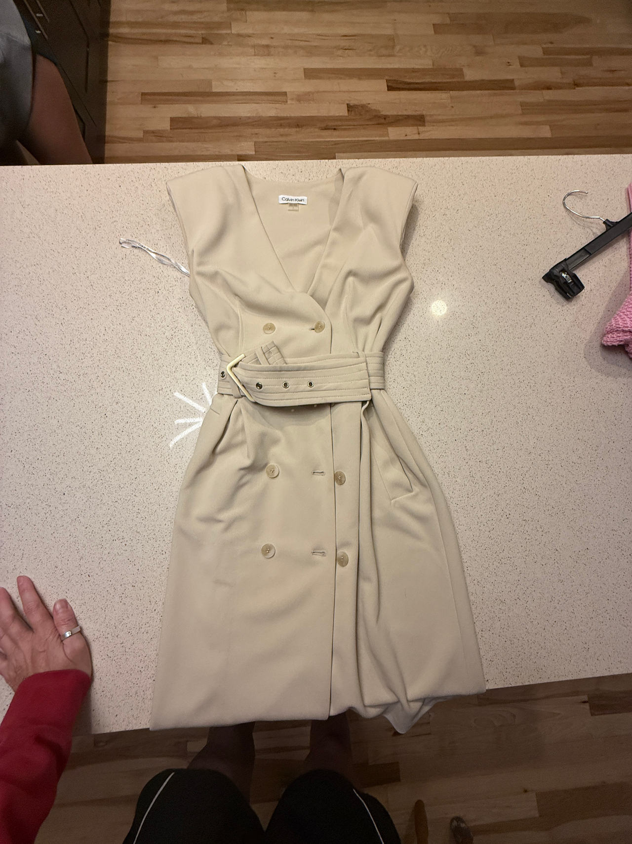 Sleeveless Trench Dress