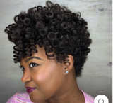 Curlkalon Kenzie Curl Synthetic Hair Extensions Color Black 10 inch Seperate Bag - Image 3