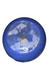 Cobalt Blue Ceramic Bean Pot with Lid - Image 4