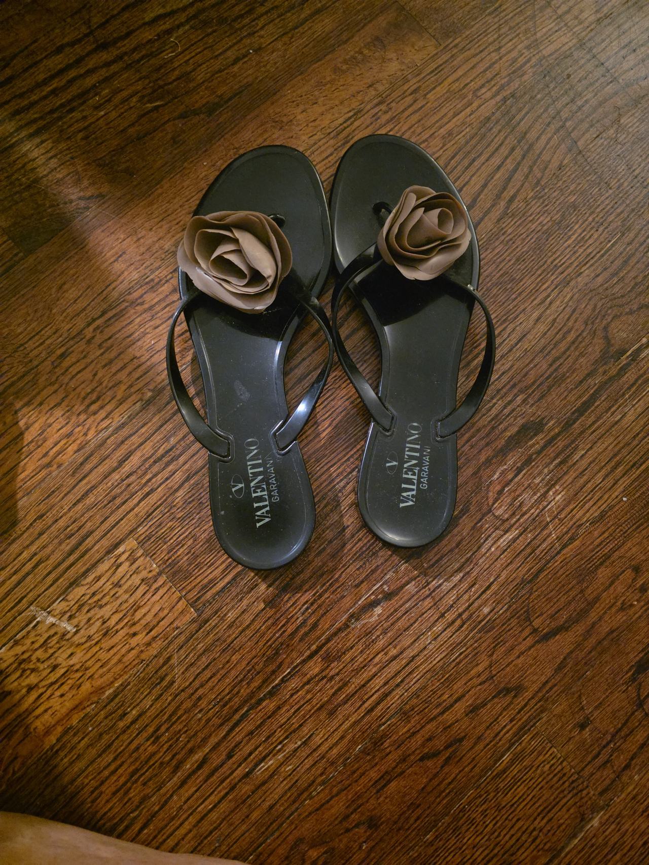 Valentino Garavani Rose Jelly Thong Sandals