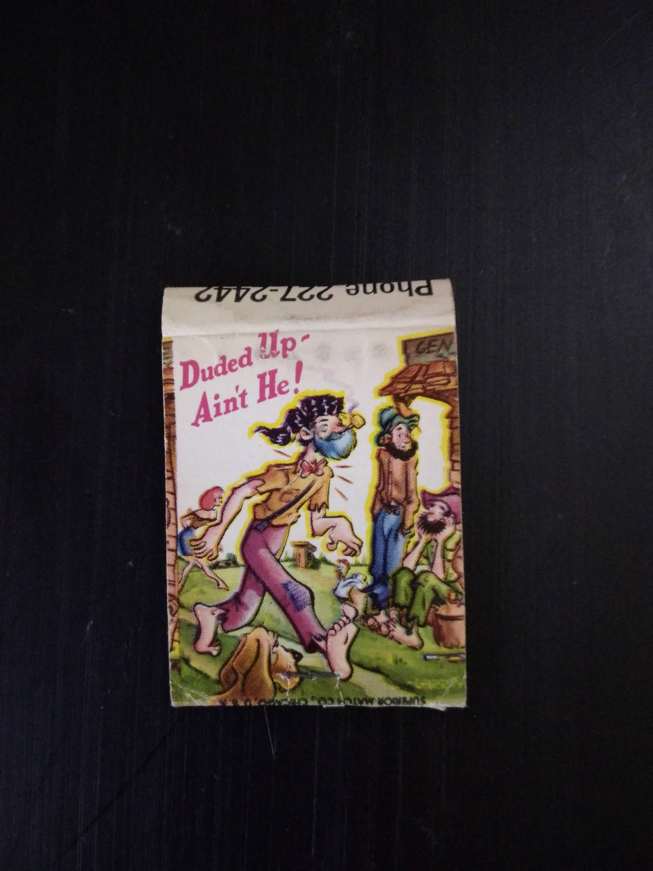 Jerry's Journey's End Tavern Vintage Matchbook