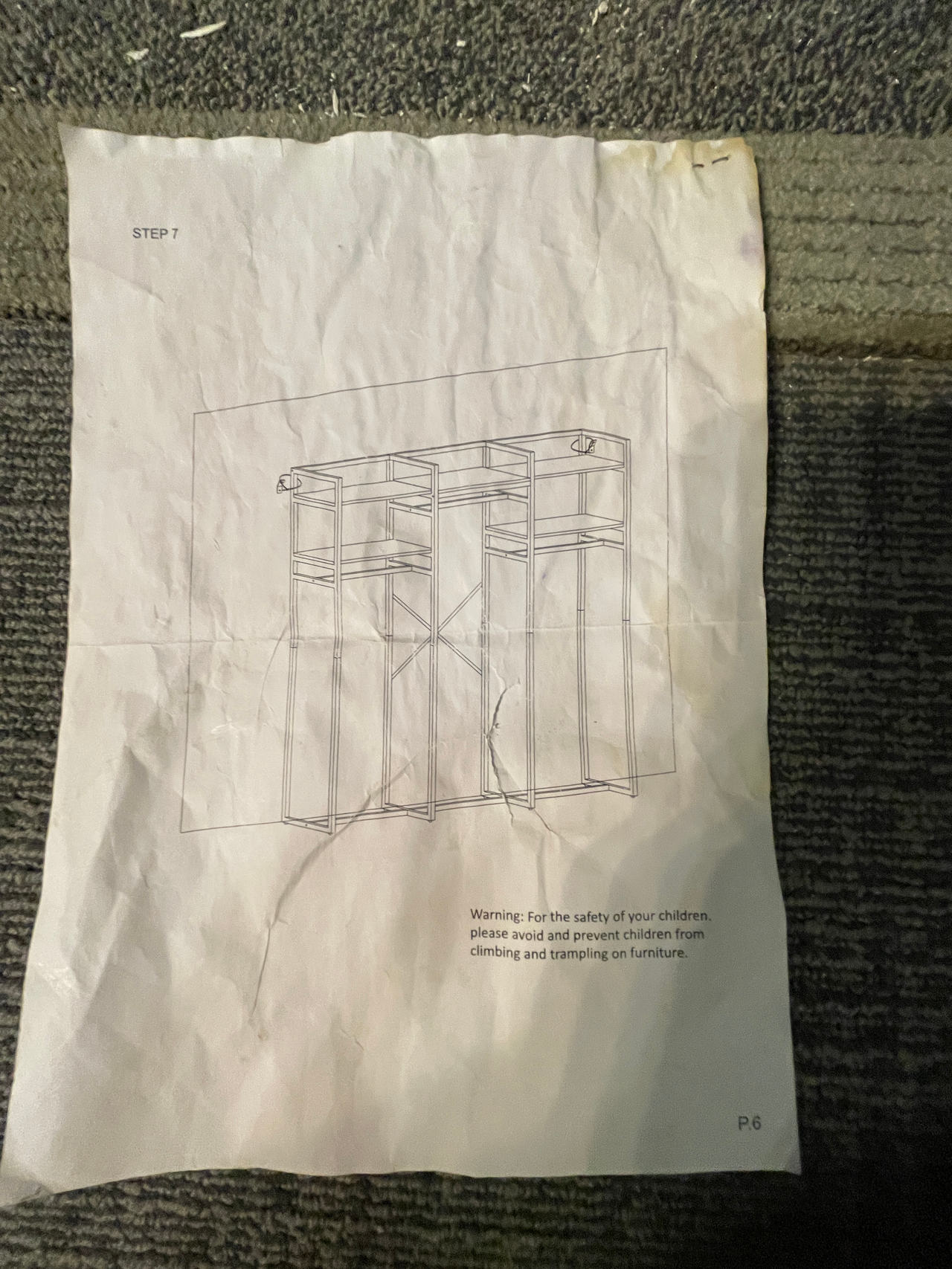 Freestanding Metal Closet Organizer Rack