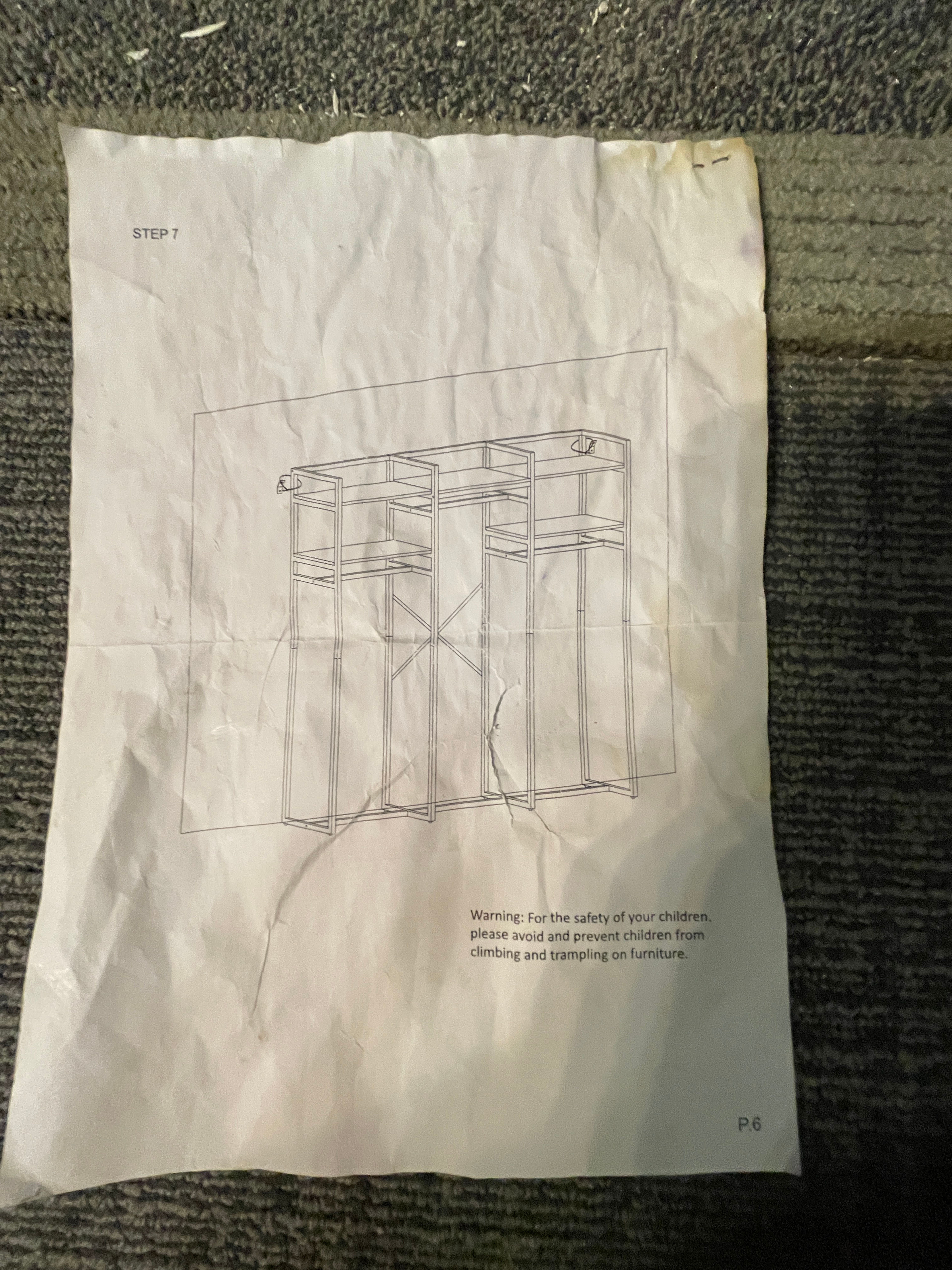 Freestanding Metal Closet Organizer Rack