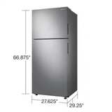 Samsung 15.6 cu ft Top Freezer Refrigerator Stainless Steel - Image 4