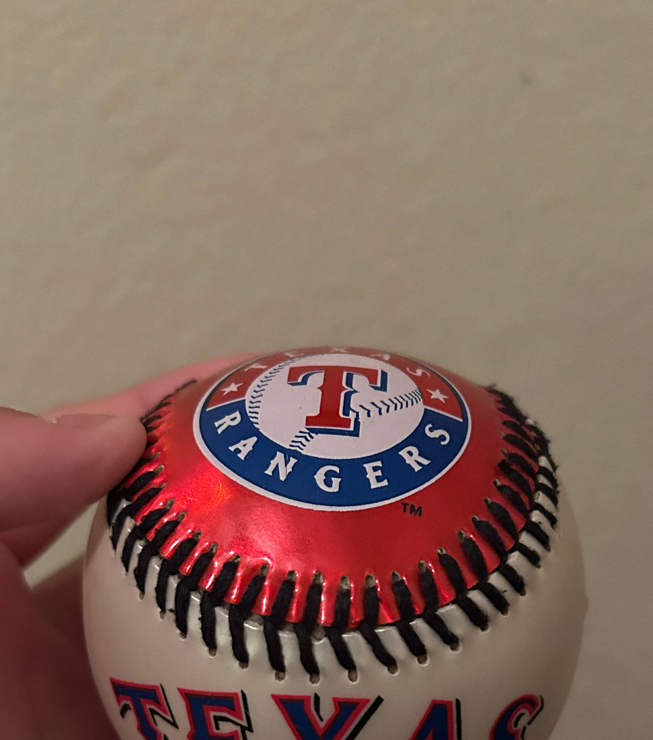 Texas Rangers MLB Metallic Souvenir Baseball