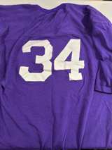 Rare Vintage Champion Jai-Alai Jersey Purple #8 #34 USA Size XL Retro - Image 2