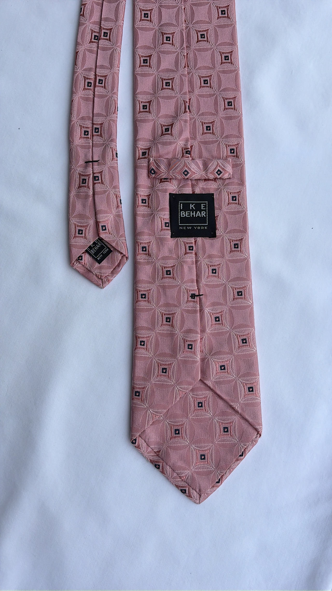 Ike Behar Geometric Silk Tie