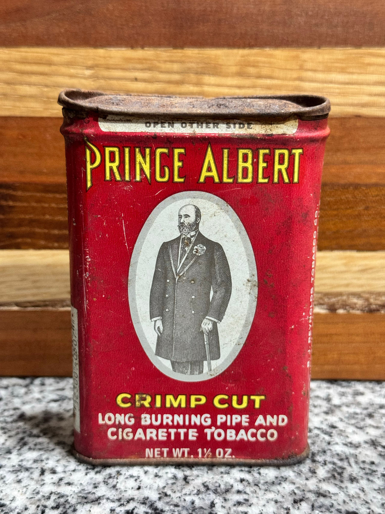 Prince Albert Crimp Cut Tobacco Tin