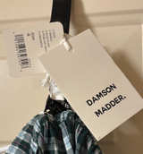 Damson Madder Blue Plaid Seersucker Dress - Image 1