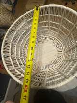 White Round Rope Storage Basket - Image 3