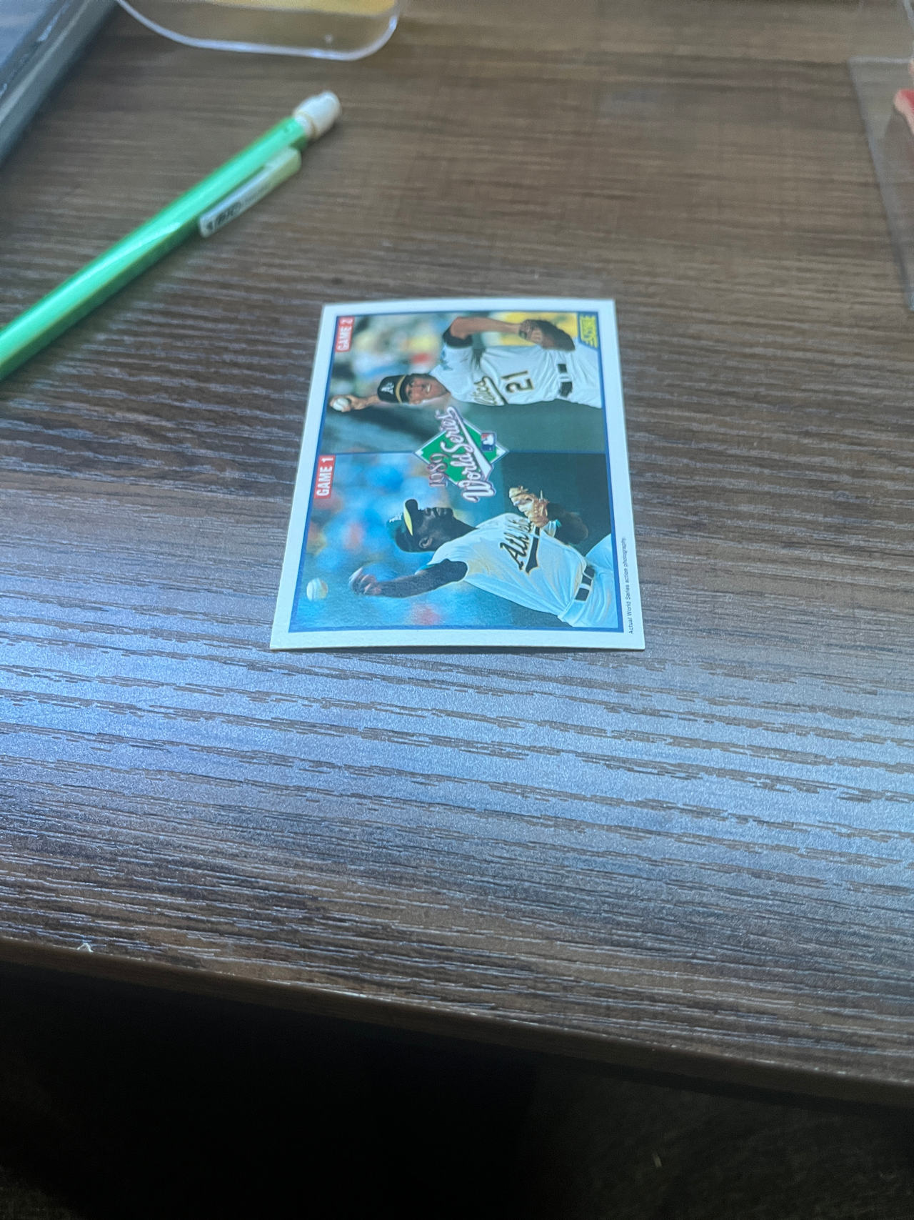 baseball trading card