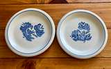 Pfaltzgraff Old Town Blue Sugar and Creamer Set with Saucers - Image 3