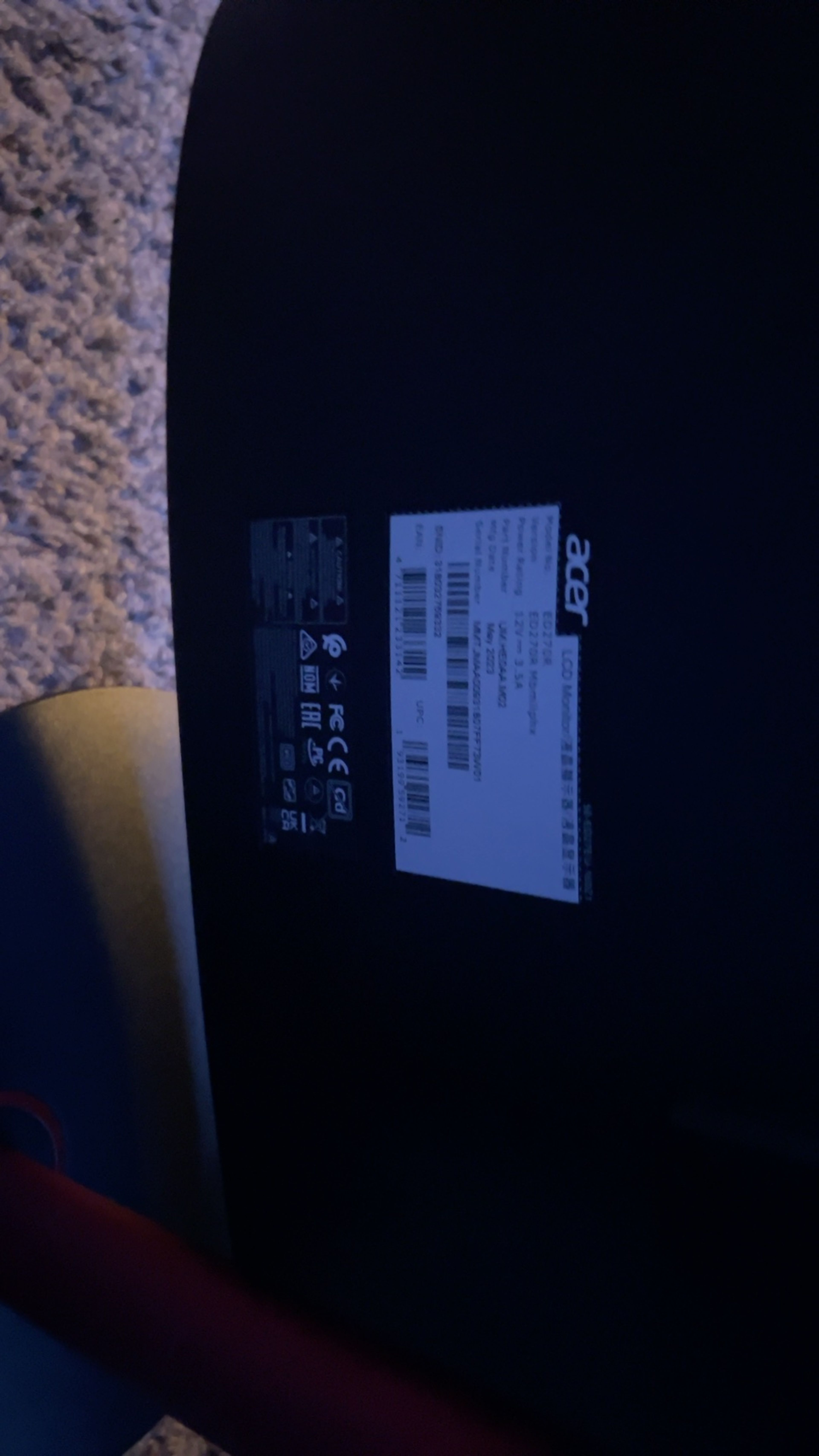 Acer Nitro 27" Curved Gaming Monitor