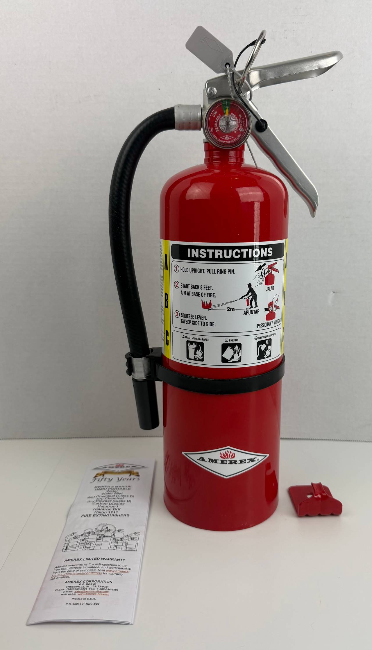 Amerex 5lb CO2 Fire Extinguisher B402