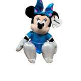 Ty Sparkle Minnie Mouse Beanie Baby Blue Dress with Pink Polka Dots - Image 1