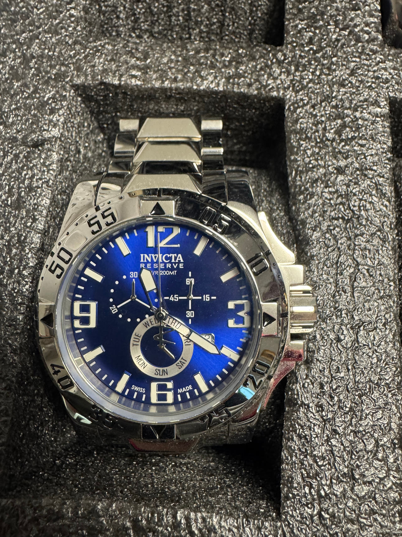 Invicta Reserve Chronograph Blue/Silver Watch