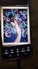 Abstract Musical Note Oil Painting - Image 2