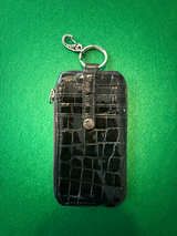Brighton Black Croc Embossed Key Case Card Holder - Image 1
