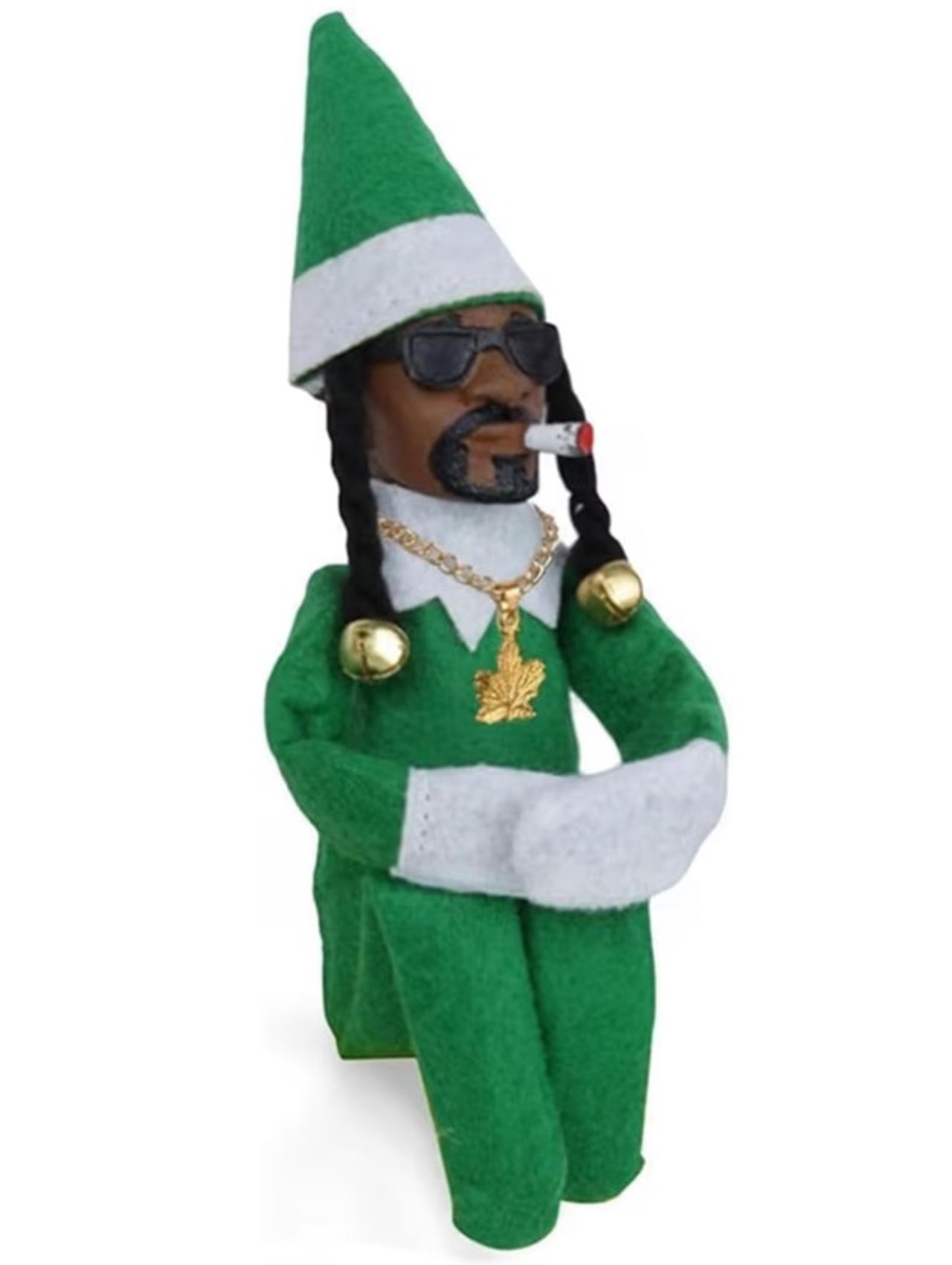 Snoop Dogg Christmas Elf Doll Hip Hop Figure Christmas Plush Doll