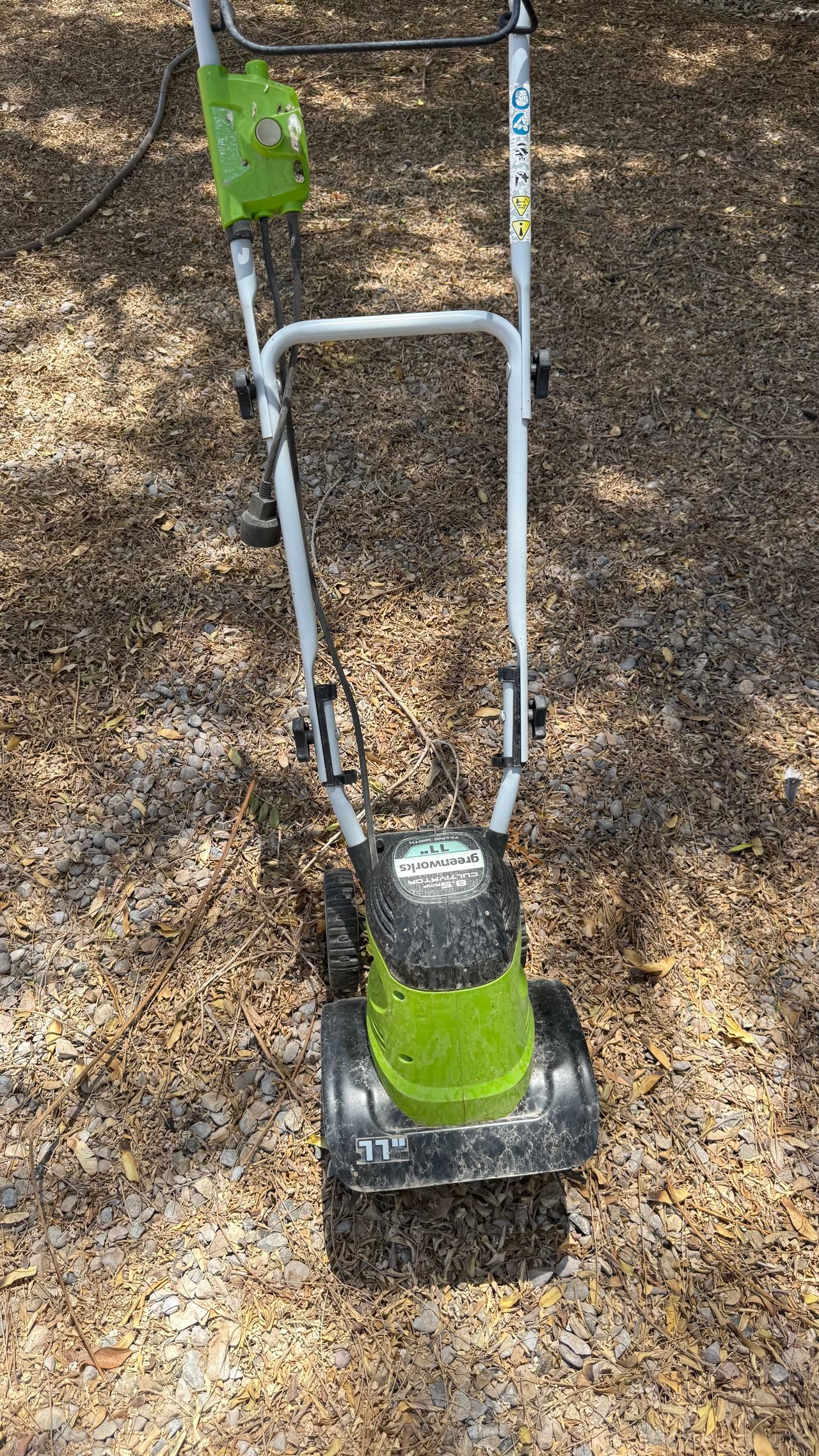 Greenworks 8 Amp 10-Inch Corded Electric Tiller