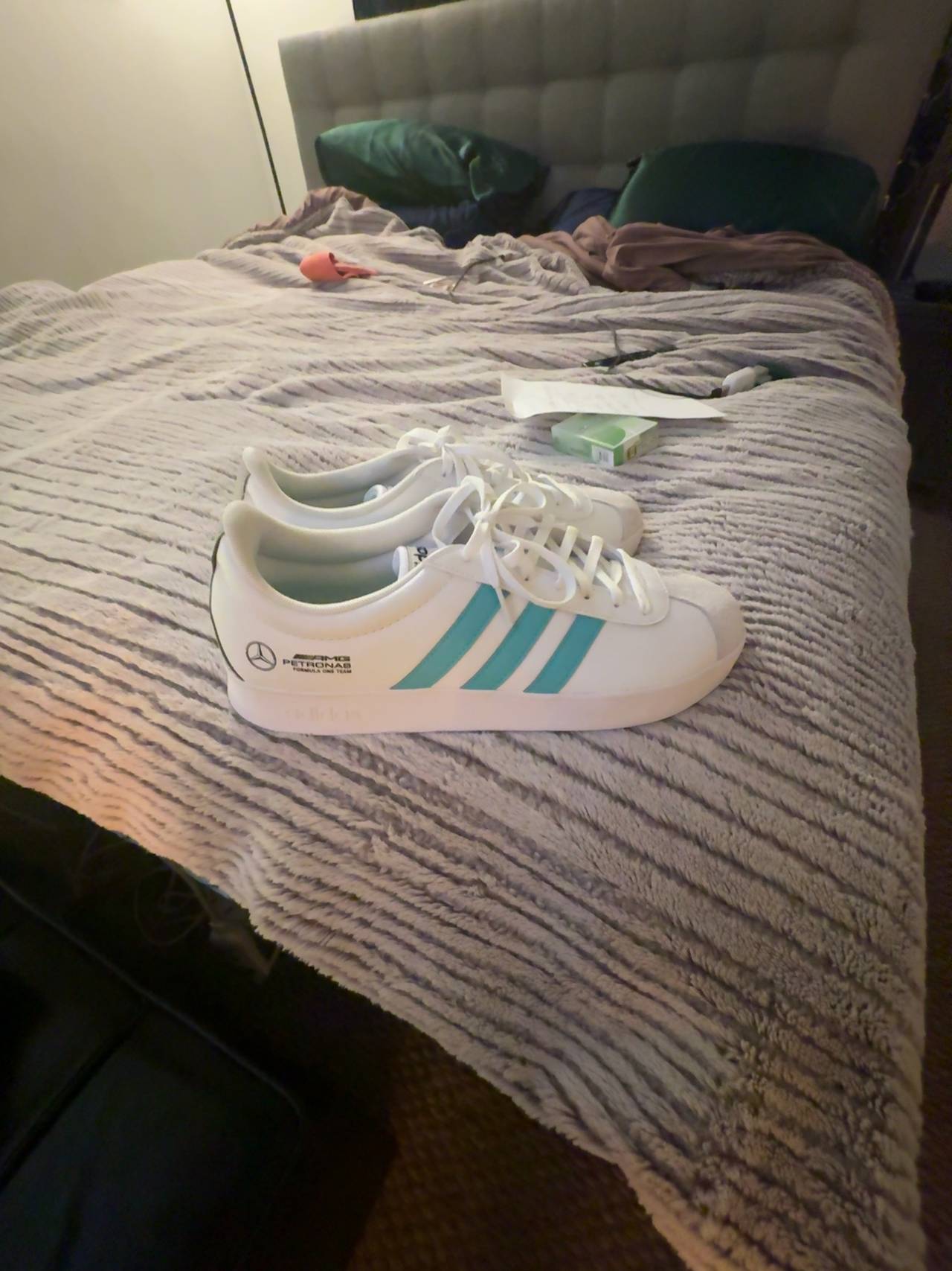 adidas VL Court Mercedes AMG Petronas White/Turquoise Sneakers