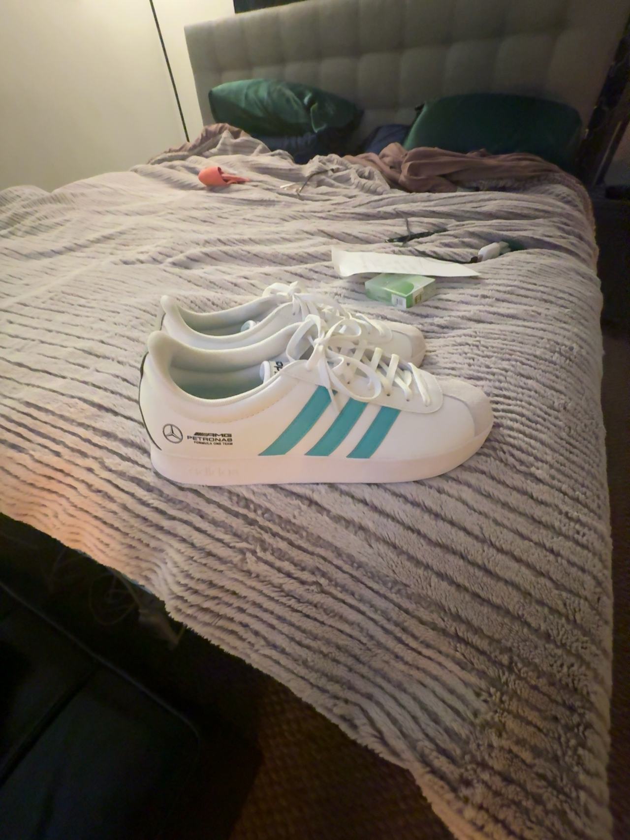 adidas VL Court Mercedes AMG Petronas White/Turquoise Sneakers
