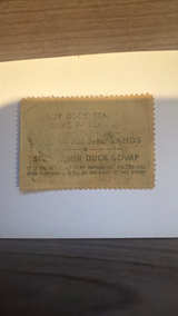 1973-1974 $5 Steller's Eider Migratory Bird Hunting Stamp artist signed CV$250 - Image 2