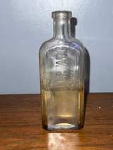 Antique Sloan's Liniment Glass Bottle 1890s Cork Top - Image 3