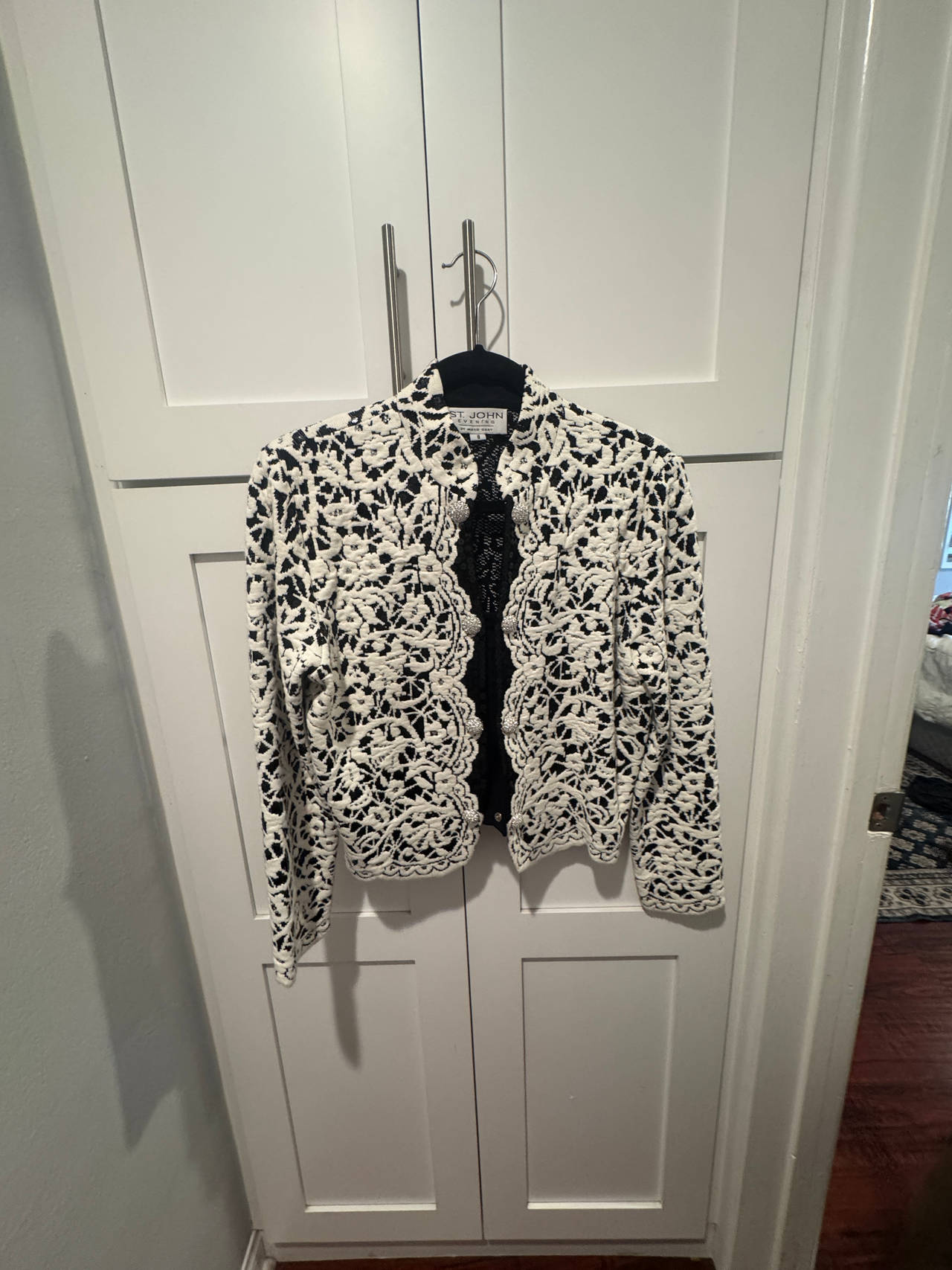 St. John Collection Crochet Lace Jacket