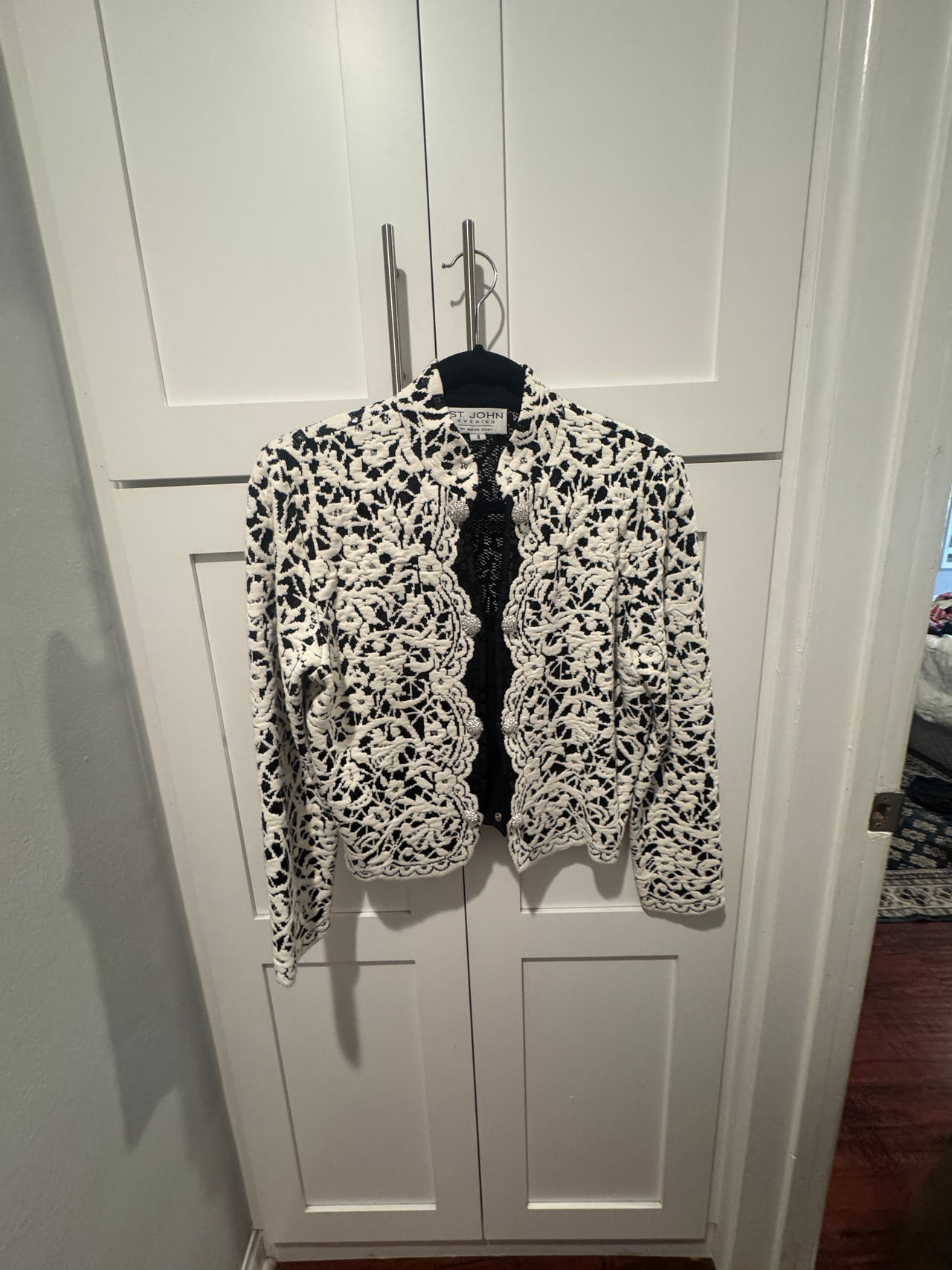 St. John Collection Crochet Lace Jacket
