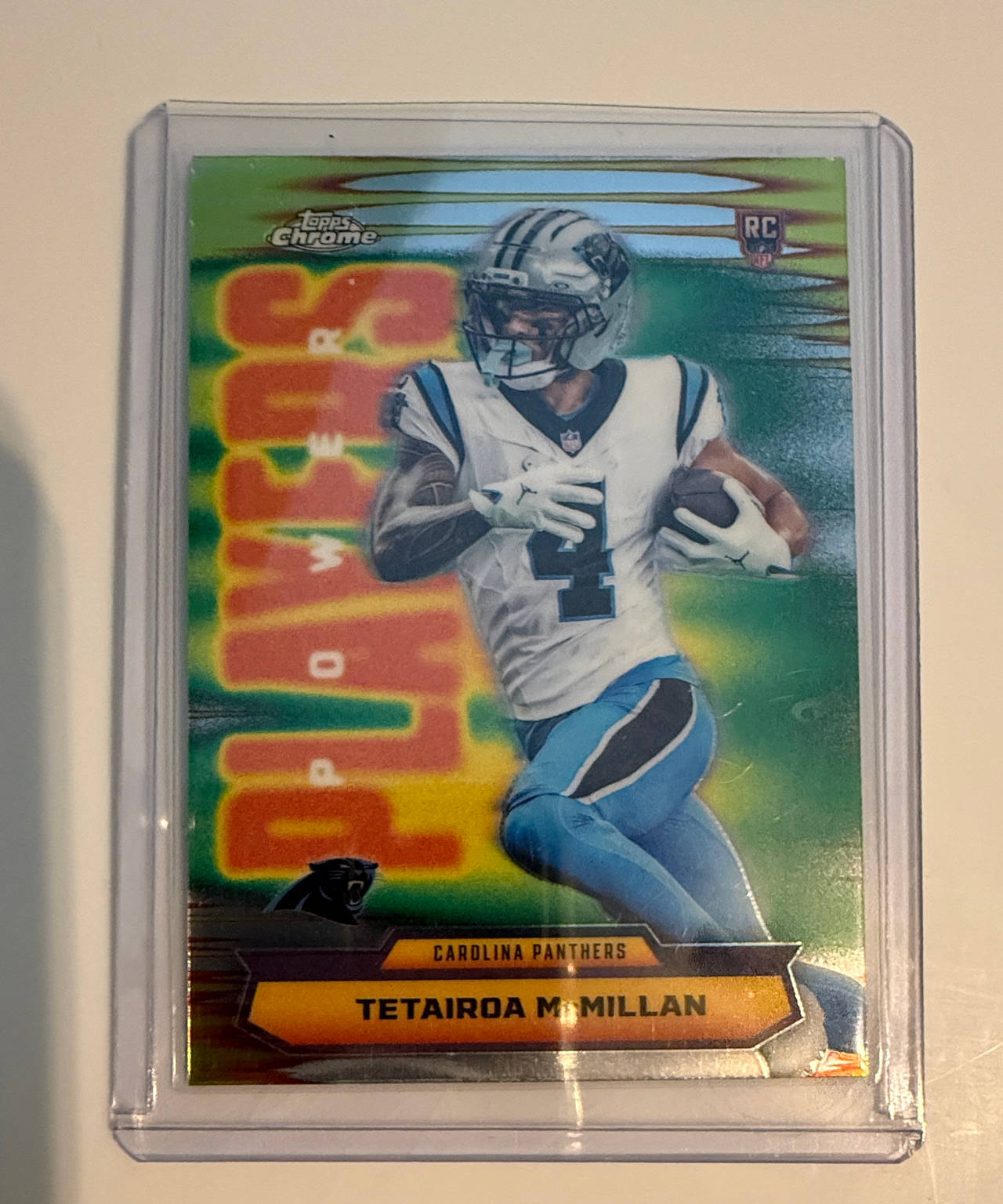 2024 Topps Chrome Players Powers Tetairoa McMillan Rookie Card