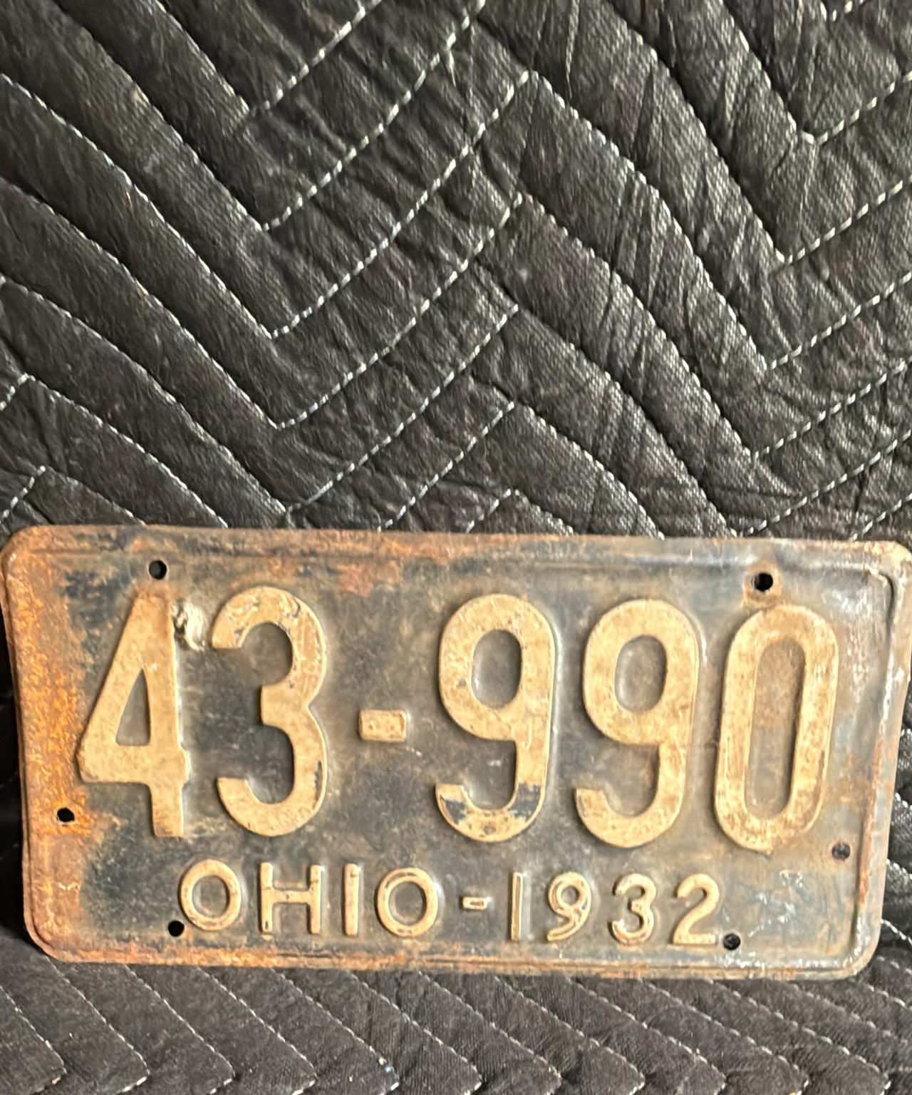 1932 Ohio License Plate
