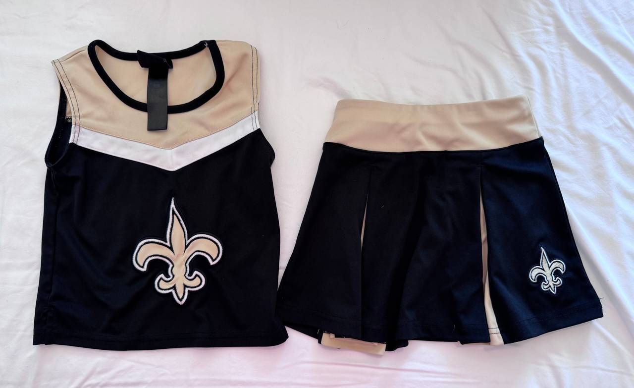 New Orleans Saints Girls Cheerleader Outfit Set 2T