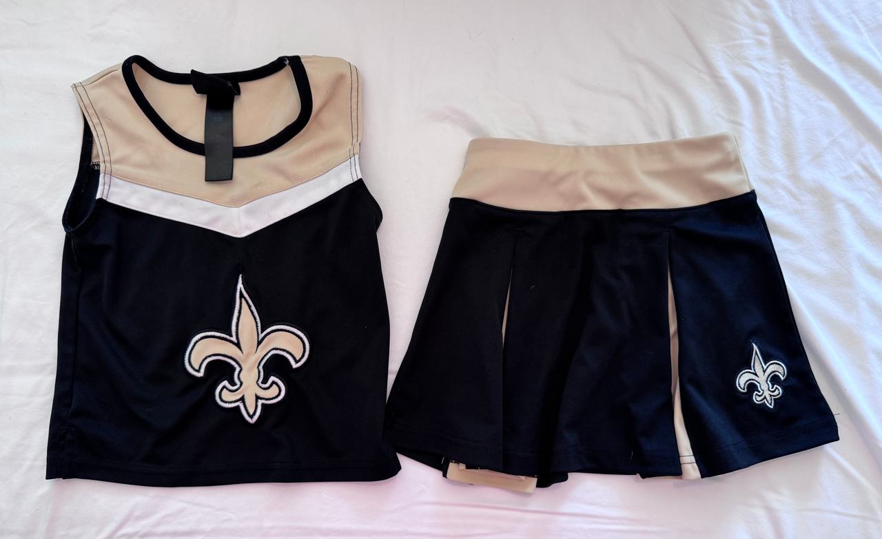 New Orleans Saints Girls Cheerleader Outfit Set 2T