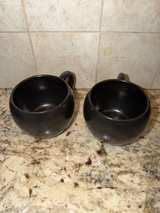 POTTERY BARN Black Ceramic Coffee Mug lot of 2 NO LID - Image 5