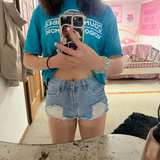 Distressed Denim Shorts - Image 2