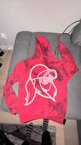 REZZ Red Tie-Dye Logo Hoodie - Image 2