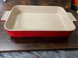Le Creuset Rectangular Baking Dish Red 25cm - Image 2