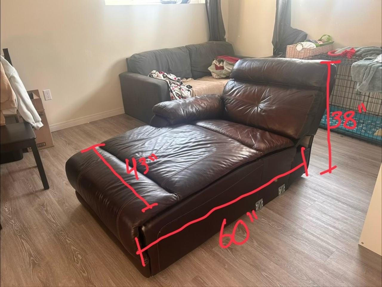 Ashley Leather Power Recliner