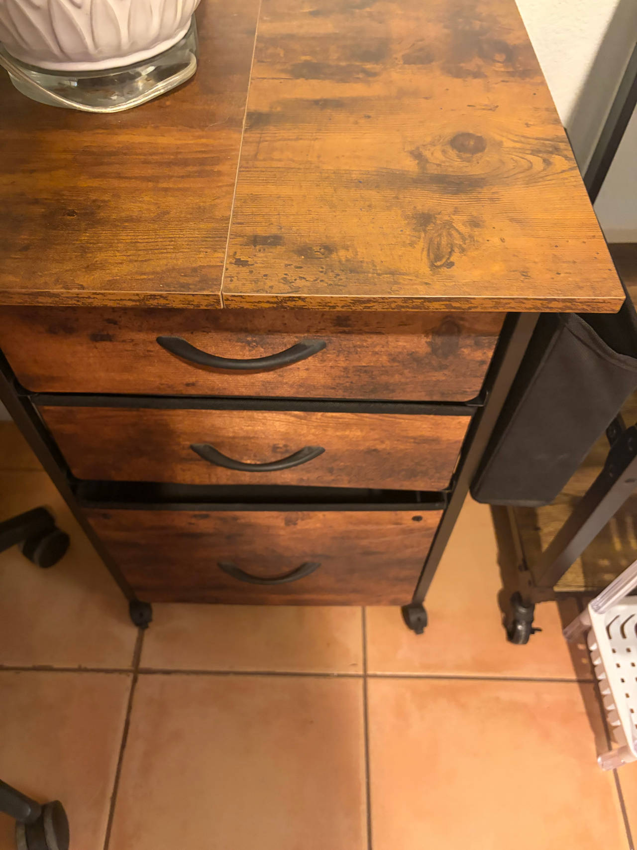VASAGLE 3-Drawer Mobile File Cabinet