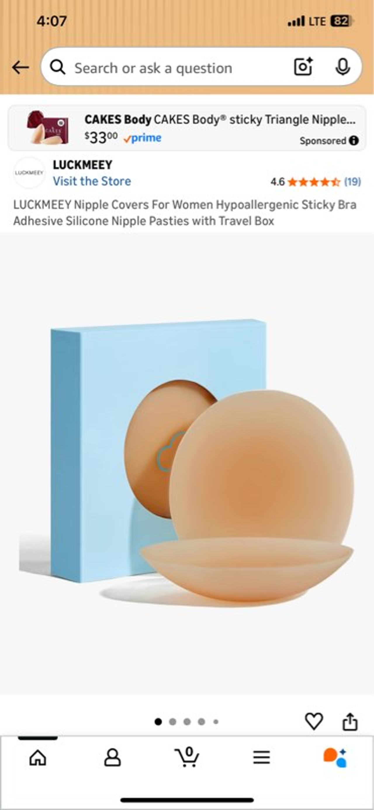LUCKMEEY Silicone Nipple Covers with Travel Case