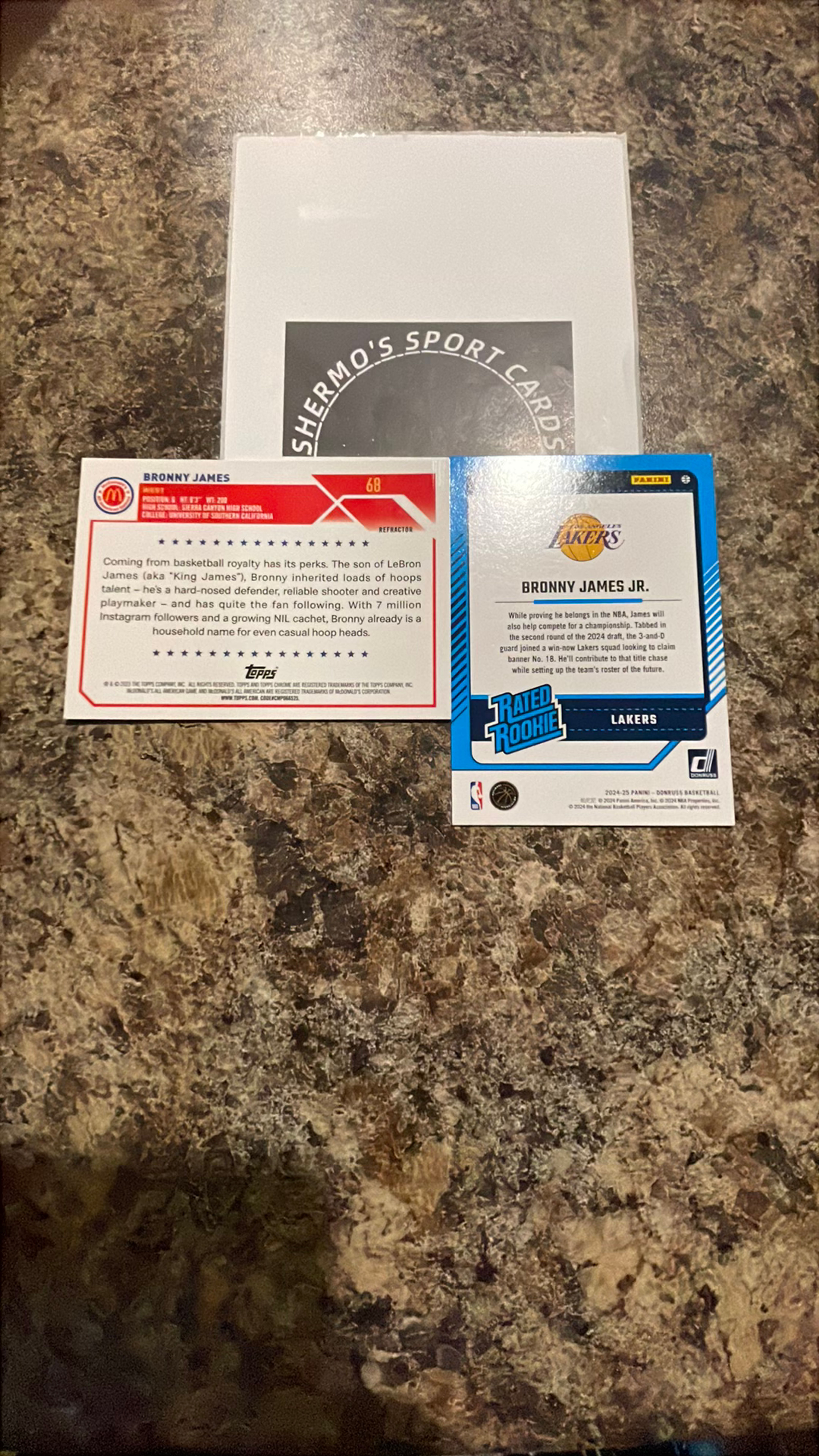 Panini Prizm 2 of Bronny James Rookie Card - Image 2