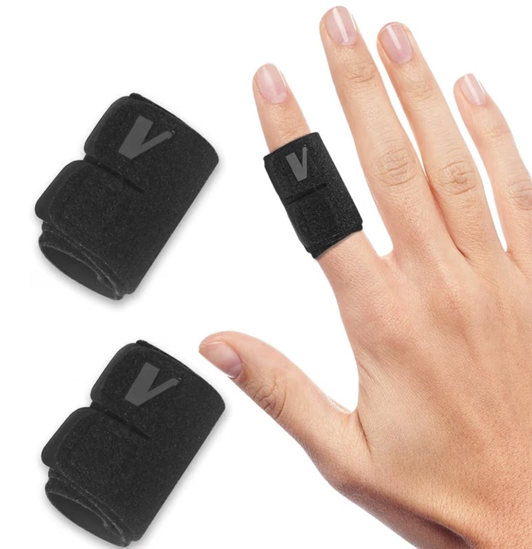Vanzen Finger Splint 2-Pack Lightweight Cloth Buddy Straps