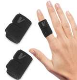 Vanzen Finger Splint 2-Pack Lightweight Cloth Buddy Straps - Image 1