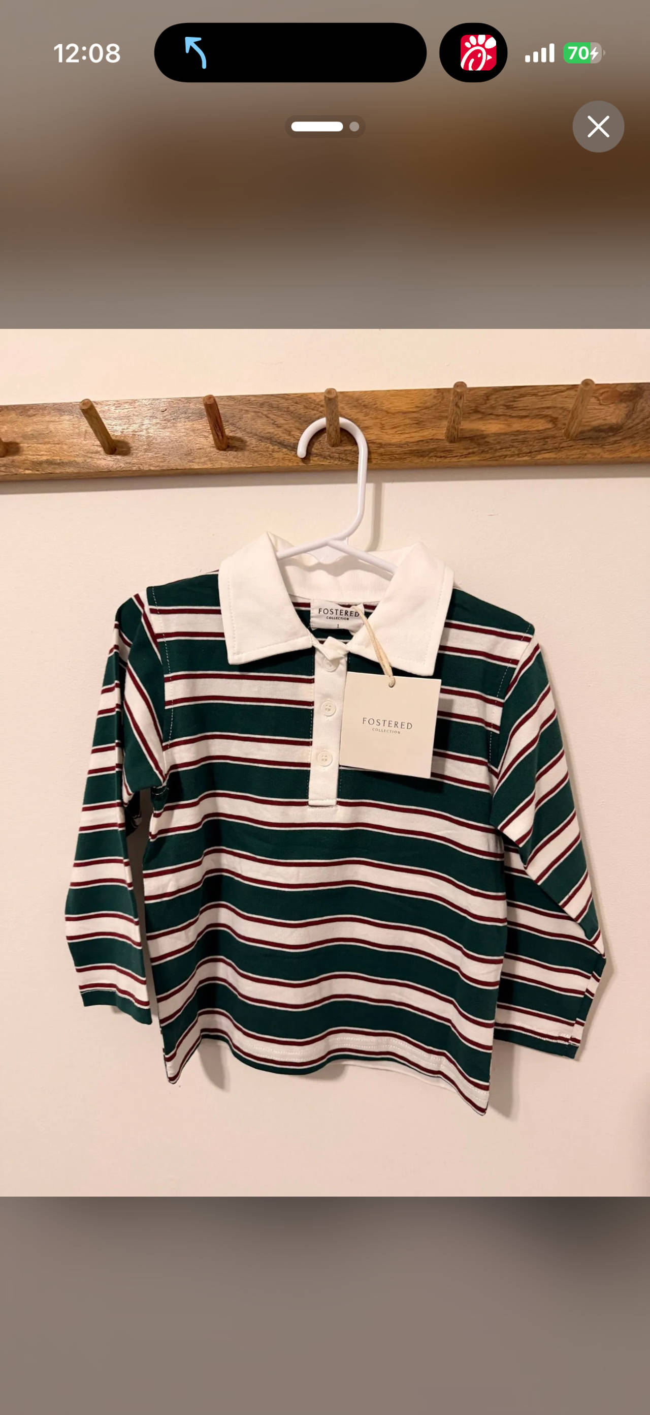 Fostered Collective Striped Rugby Shirt